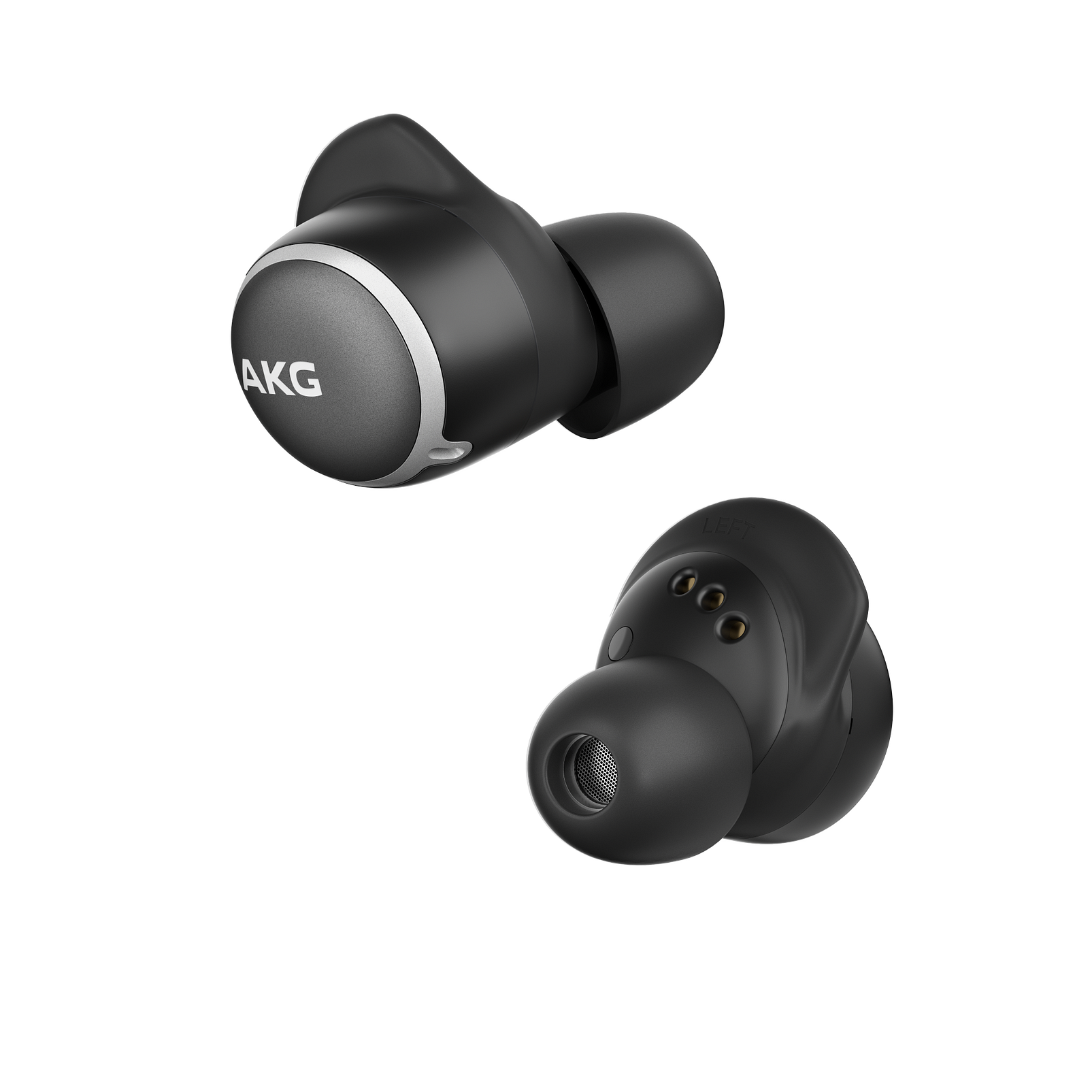 AKG N400NC TWS - Black - True Wireless Noise Cancelling Headphones - Front